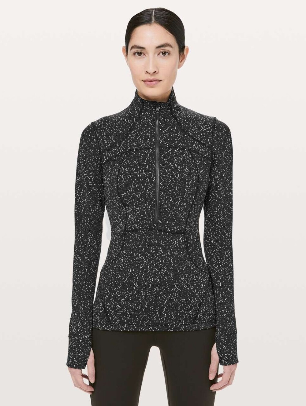 Lululemon Define PulloverMagnetized Jacquard Black White Size 4